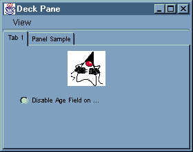 GUI Builder: Viewing TABBEDPANE1