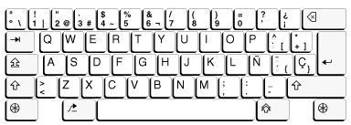 Spanish IBM Enhanced Keyboard