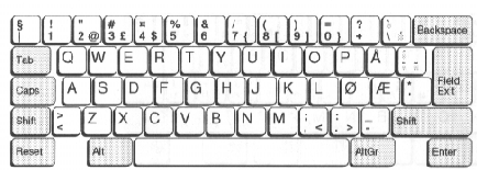 Norwegian IBM Enhanced Keyboard