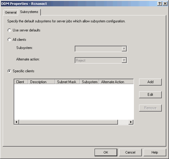 Example: Connect to subsystem and QUSRWRK.