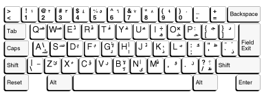 Arabic IBM Enhanced Keyboard