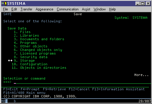 Figure 2.
Save menu—first display 