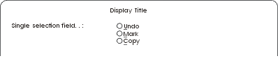 A figure of the example specification displayed on a graphical display
station.