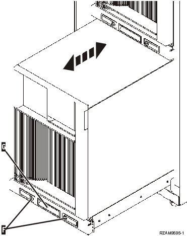 Pull the server out of the rack using the handle.